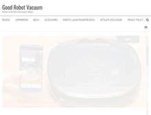 Tablet Screenshot of goodrobotvacuum.com